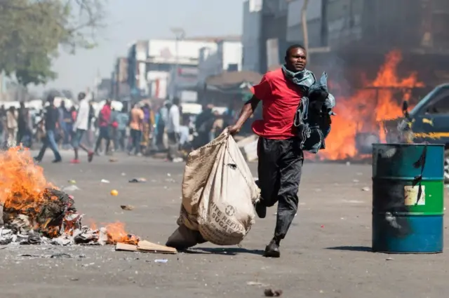 Demonstrations in Zimbabwe