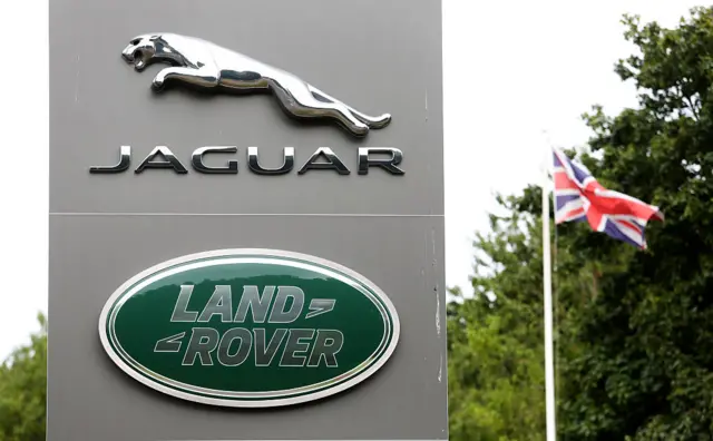 Jaguar Land Rover sign