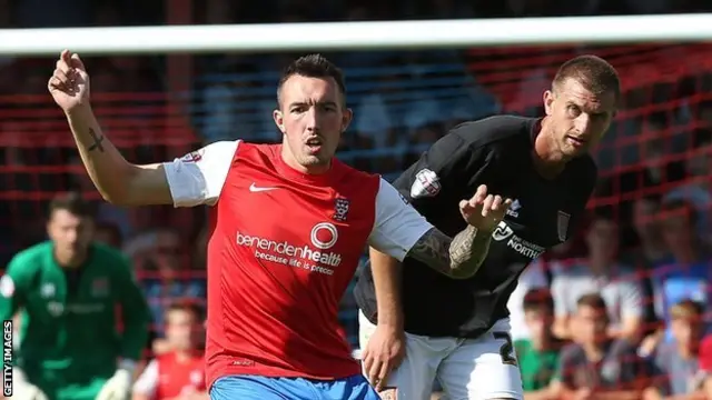 Ryan Bowman (left) in action