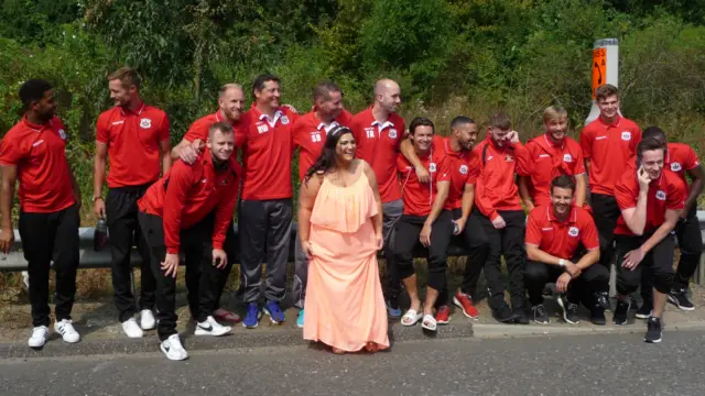 Bride with Needham Market FC