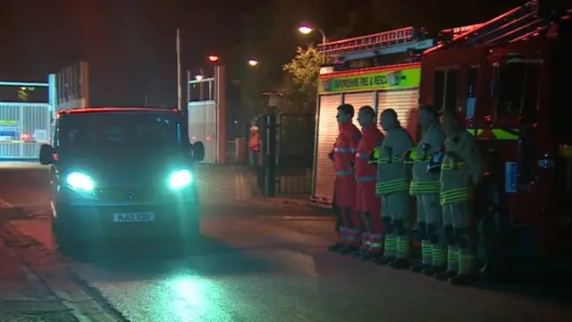 Guard of honour at Didcot Power Station