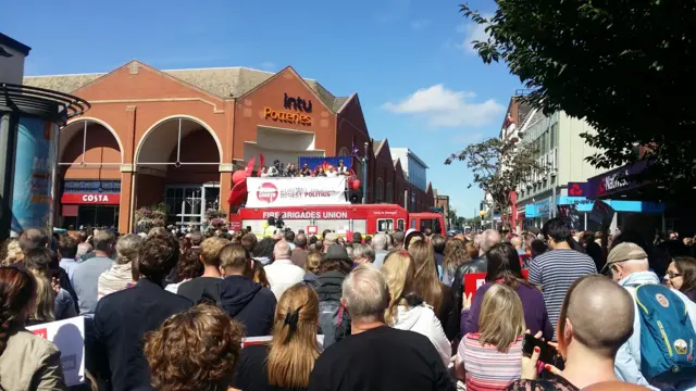 Jeremy Corbyn rally