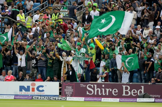 Pakistan fans at Headingley