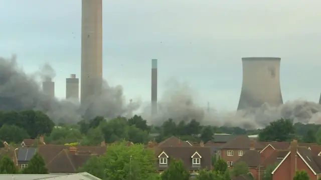 Didcot power station demolition