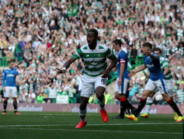 Dembele celebrates