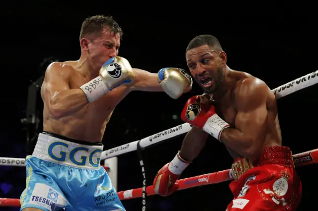 Kell Brook takes a hit