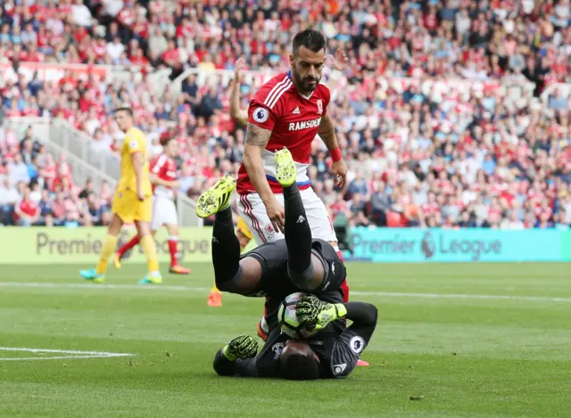 Mandanda saves