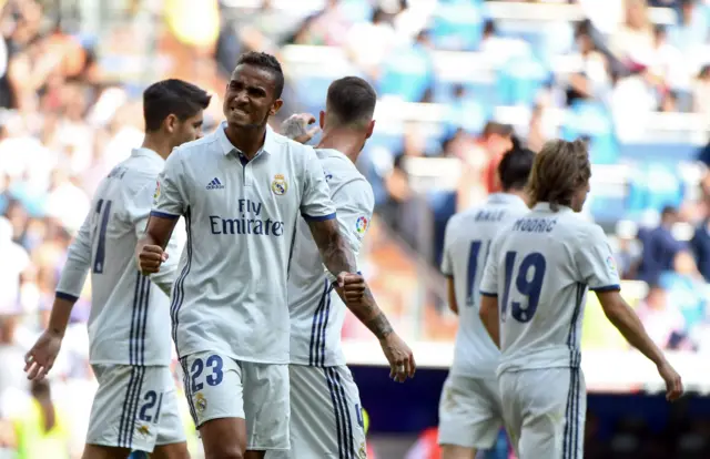 Danilo celebrates