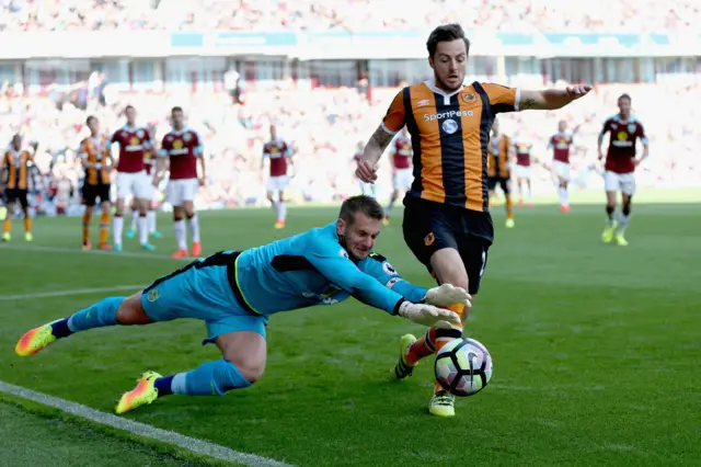 Tom Heaton and Ryan Mason