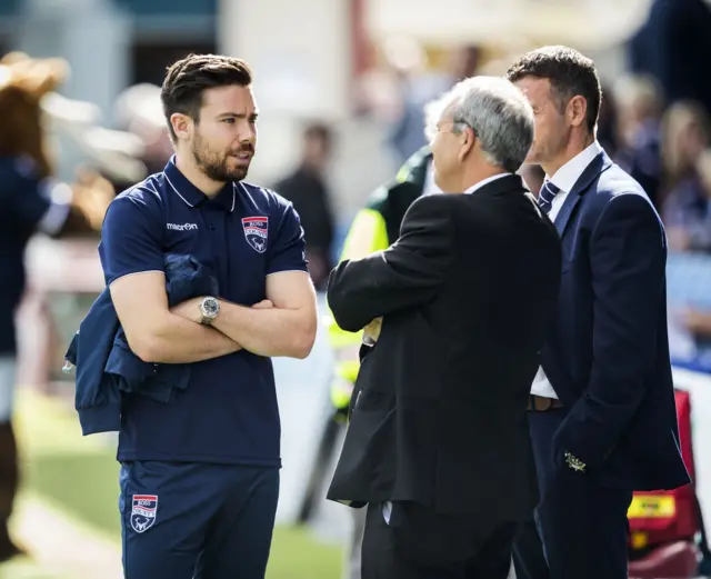 Ross County's new signing, Ryan Dow, is not in the matchday squad for the Staggies