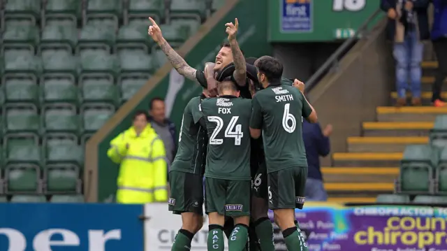 Plymouth Argyle celebrate