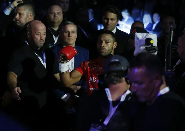 Kell Brook walks out