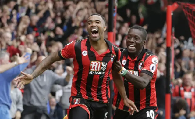 Callum Wilson celebrates