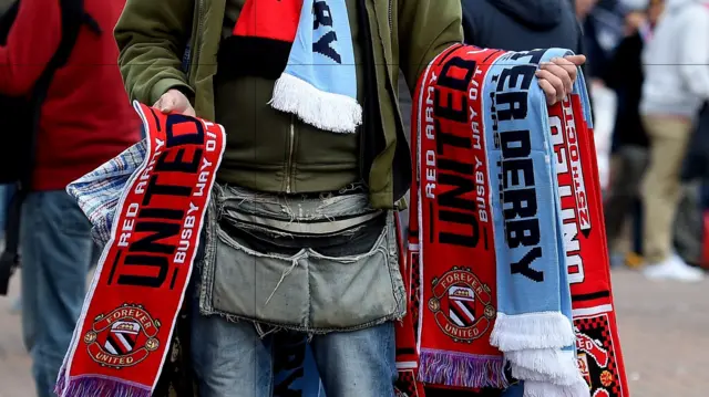 Manchester derby scarves for sale