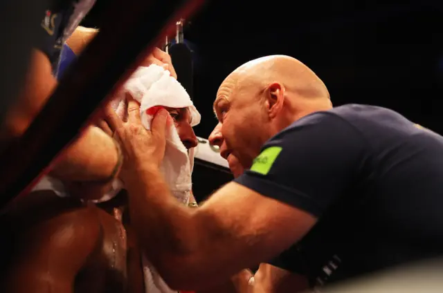 Kell Brook with trainer Dominic Ingle