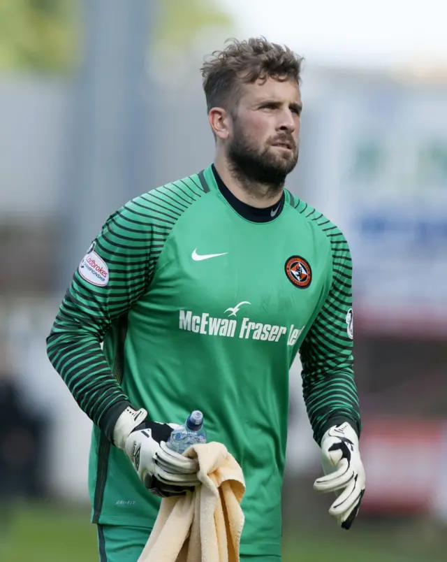 Dundee United goalkeeper Cammy Bell saved three penalties in his team's 3-1 win over Dunfermline