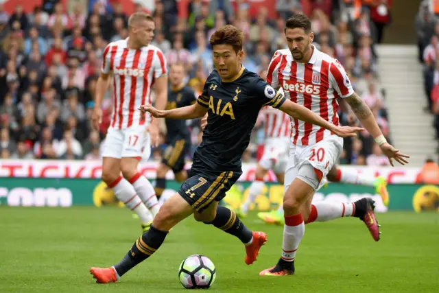 Son Heung-min in action