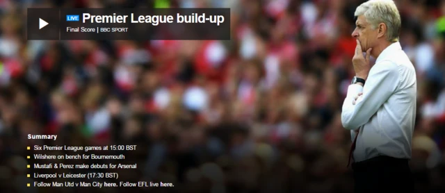 Premier League build-up