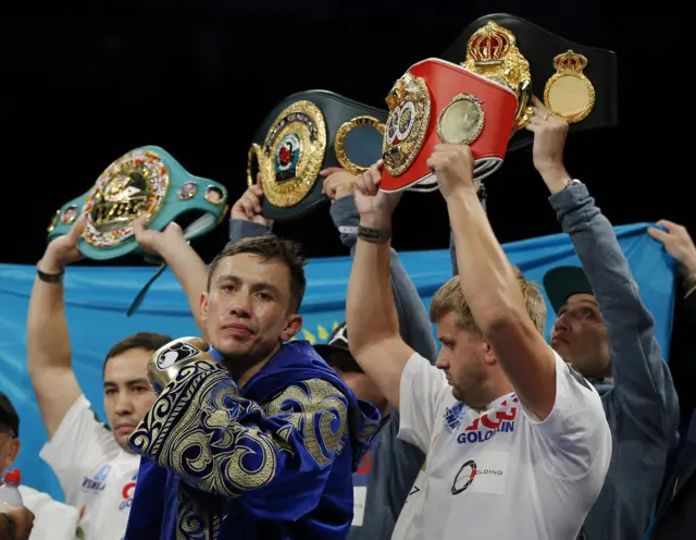 Gennady Golovkin ahead of the fight