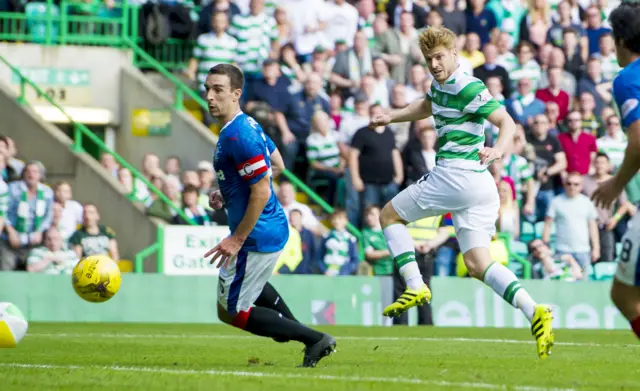 Stuart Armstrong makes it 5-1 to Celtic, rounding off a fine passing move