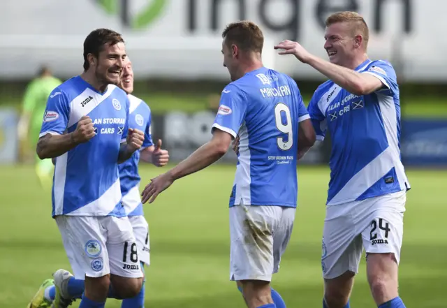 Steven MacLean looks to have made the points safe for St Johnstone at Firhill