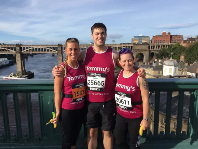 Danielle, Carlo and Amanda are running for Tommy's