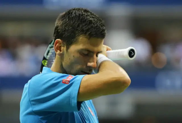 Novak Djokovic of Serbia