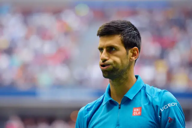 Novak Djokovic of Serbia