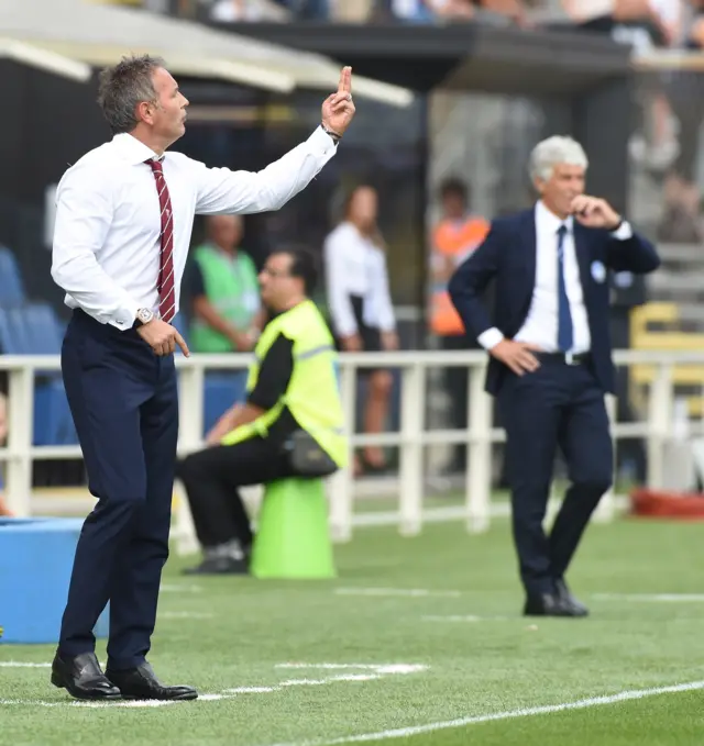 Sinisa Mihajlovic gestures