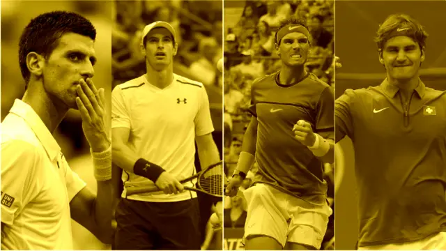 Djokovic, Murray, Nadal, federer