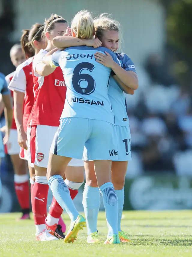 Manchester City Women celebrate