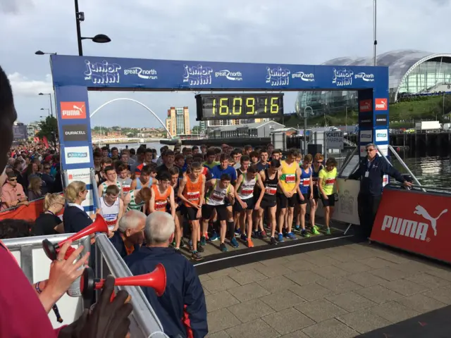 Start of the Boys Great North Run