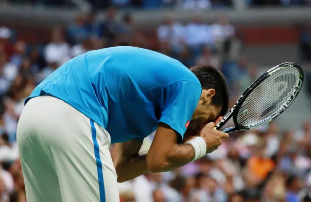 Novak Djokovic of Serbia