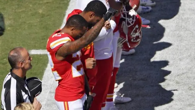 Players join Kaepernick in racial protests