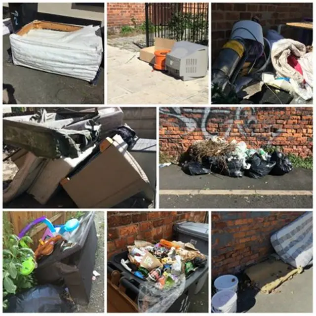 Fly-tipping in Crewe