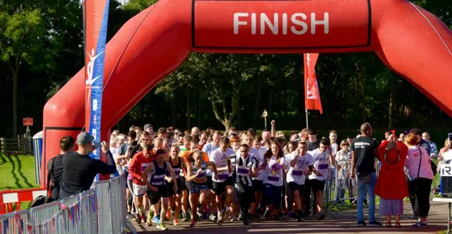 Runners at Sandwell Valley Country Park