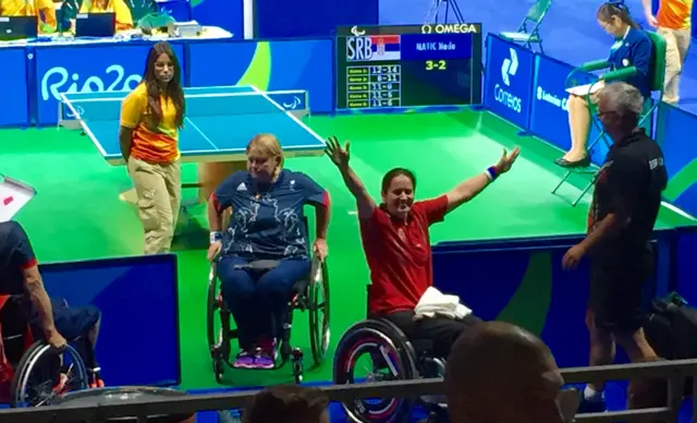 Sue Gilroy loses her table tennis bronze-medal match at the Rio Paralympics