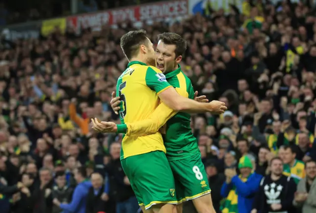 Russell Martin and Jonny Howson