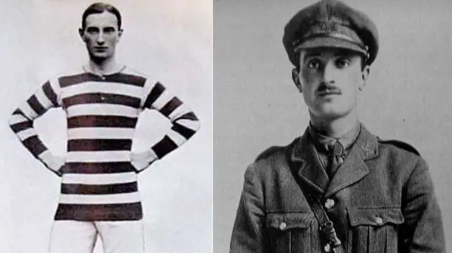 Donald Simpson Bell was playing professional football for Bradford Park Avenue when the war started