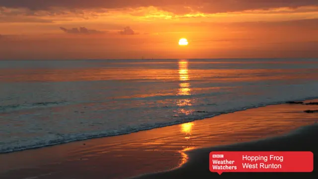 Sun rise at West Runton