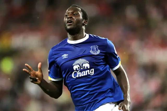 Lukaku celebrates his hat-trick