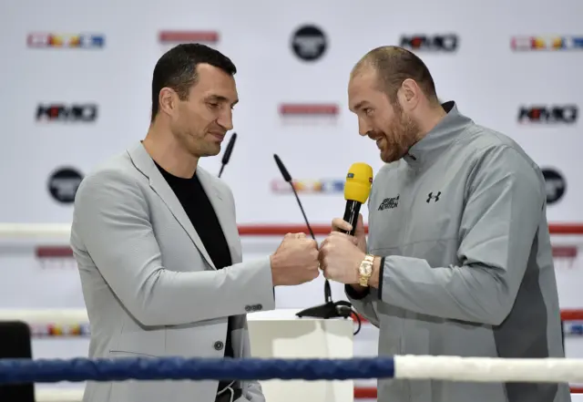 Wladimir Klitschko and Tyson Fury