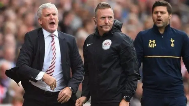 Mark Hughes (left)