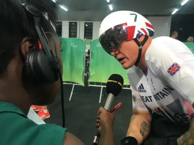 David Weir speaking to BBC Radio 5 live