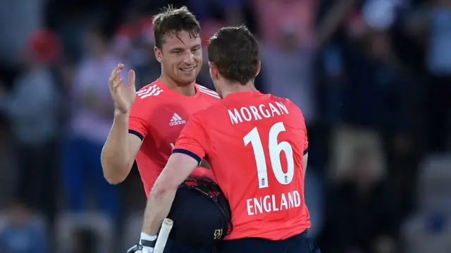 Joss Buttler and Eoin Morgan