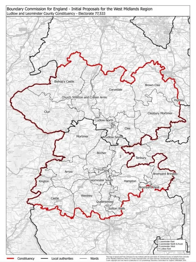 Parliamentary constituency map