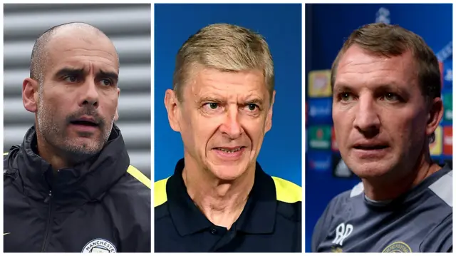 Guardiola, Wenger and Rodgers