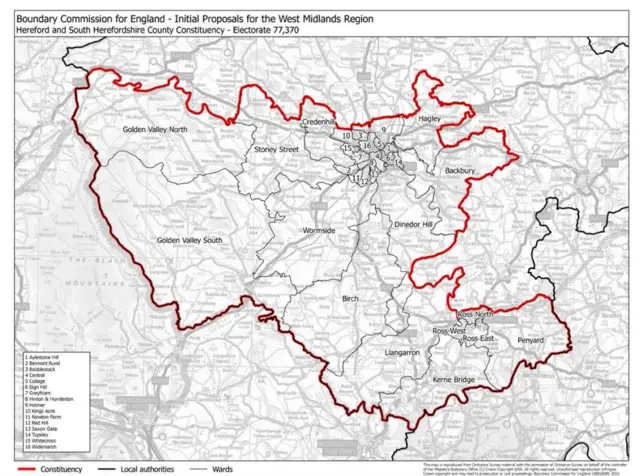 Constituency map