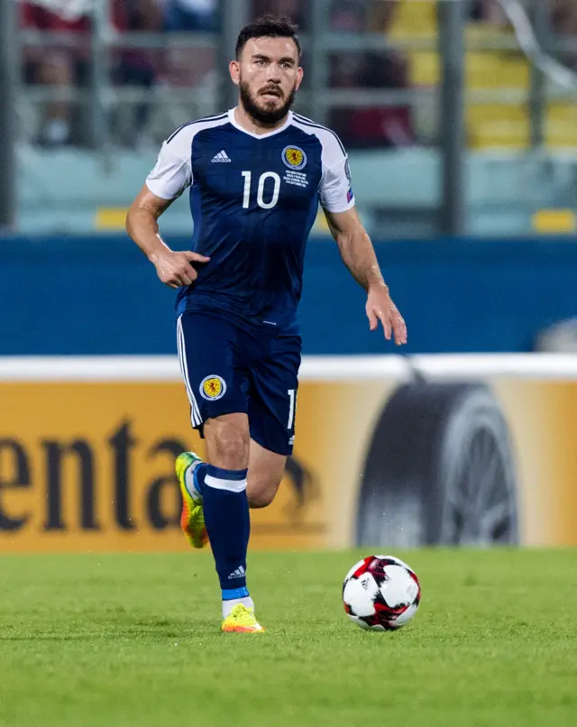 Scotland midfielder Robert Snodgrass