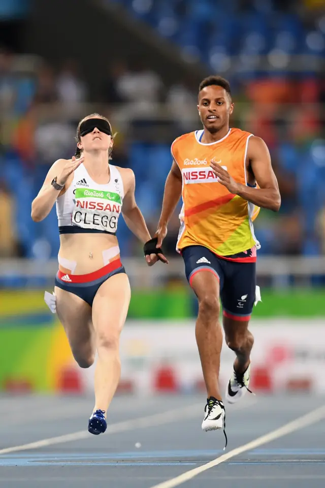 Libby Clegg and guide Chris Clarke